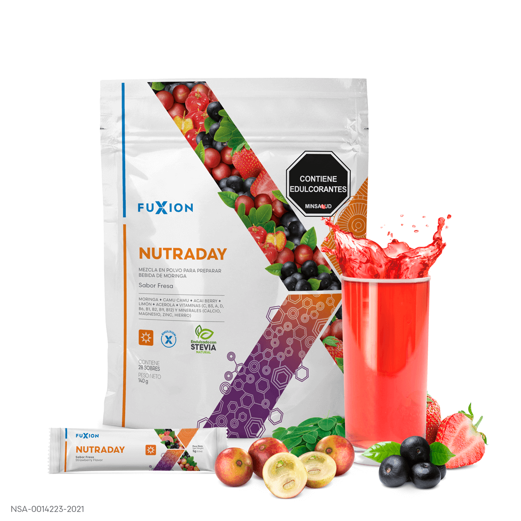 Producto FuXion Nutraday disponible en Droguería Farma Nova El Lago, Pereira